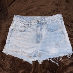 American Eagle distressed denim shorts